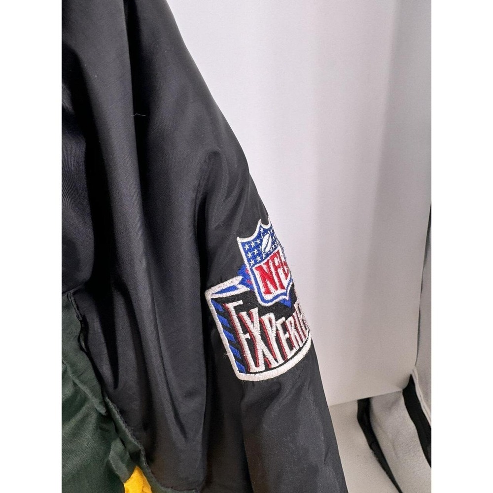 Vintage 90s ProPlayer NFL Green Bay Packers Puffer Jacket - Size Large - Picture 3 of 7